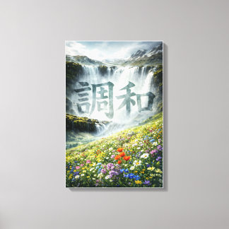 Harmonie Impression sur toile de paysage de cascad