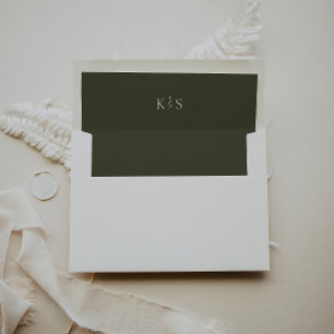 HARMONIE Mariage vert olive Enveloppe