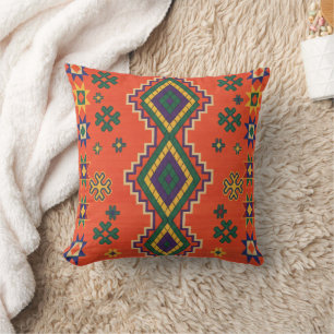 Harmonie marocaine en Coussin de jet orange