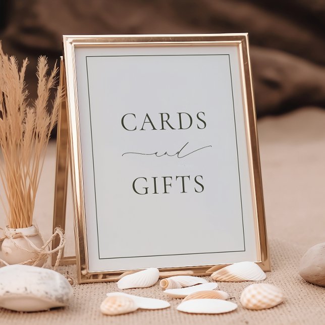 HARMONIE Olive Green Cartes et cadeaux Poster (Créateur téléchargé)