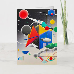 Harmonious blend of textures, gradients foil greeting card