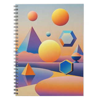 Harmonious blend of textures, gradients notebook