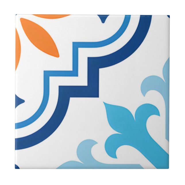 Harmonious green and yellow tone tiles  (Front)