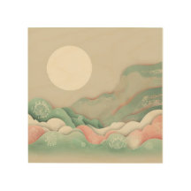 Harmonious Pastel Japandi Abstract Vector