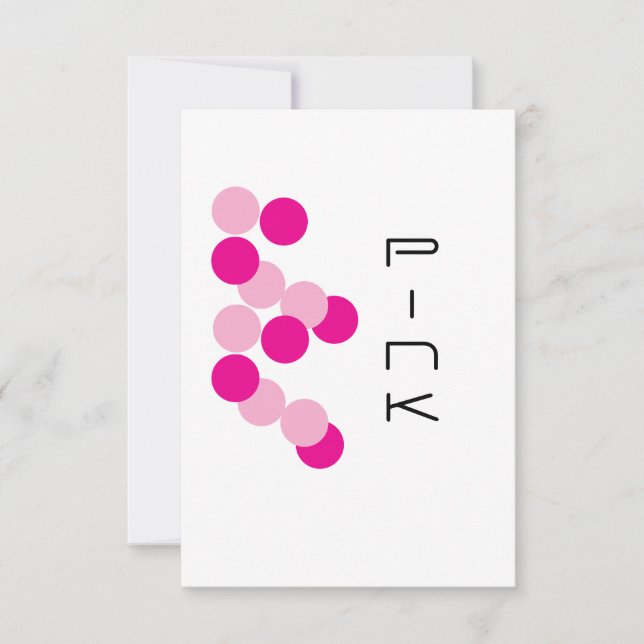 Harmonious Pink Fusion Card (Front)