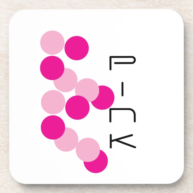 Harmonious Pink Fusion Coaster (Front)