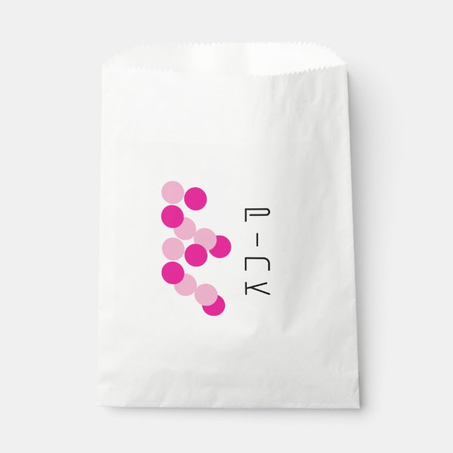 Harmonious Pink Fusion Favour Bag (Front)