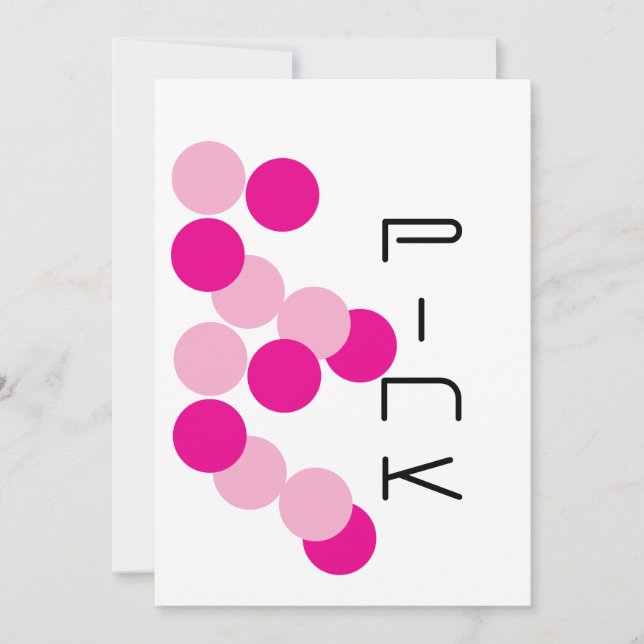 Harmonious Pink Fusion Invitation (Front)
