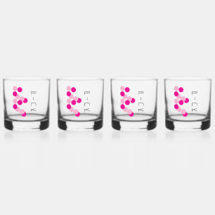 Harmonious Pink Fusion Whiskey Glass