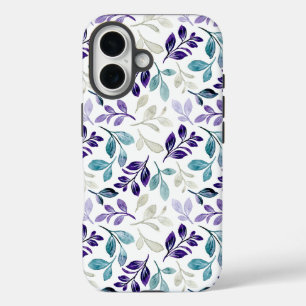Harmonious Watercolor Leaves Design iPhone 16 Case