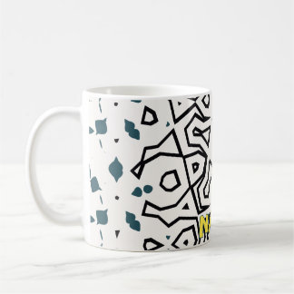 Harmonious Yellow, Green, Blue and Black Coffee Mug