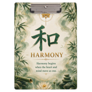 Harmony (和) Chinese Character Clipboard