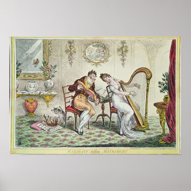Harmony before Matrimony, 1805 Poster (Front)