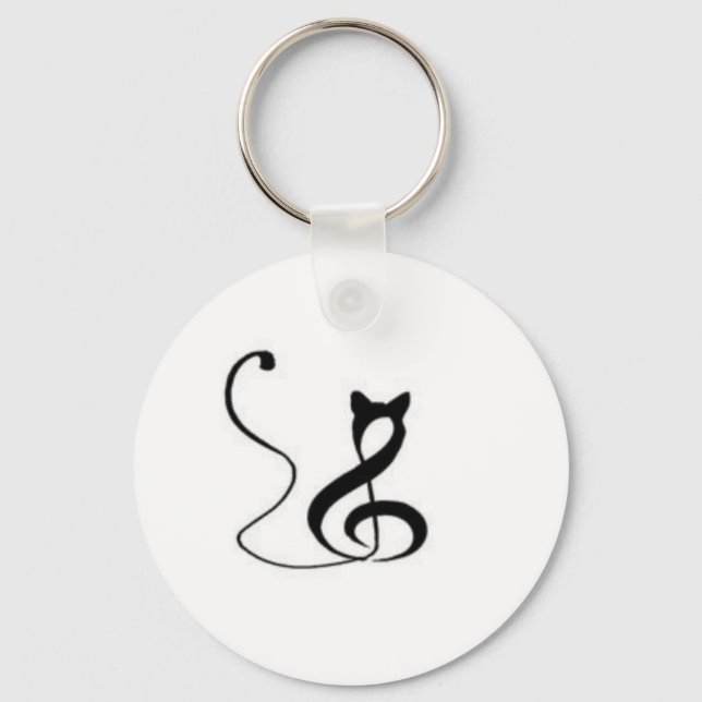 Harmony Cat Keychain (Front)