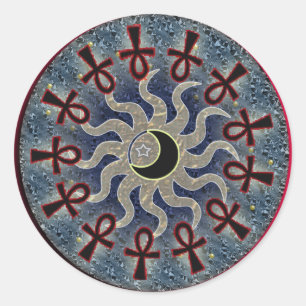 harmony classic round sticker