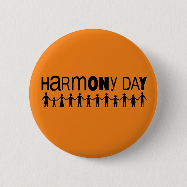 Harmony day, Australia 2 Inch Round Button (Front)