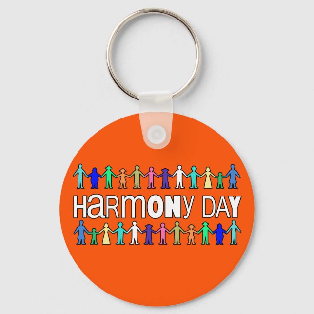 Harmony Day Australia  Keychain (Back)