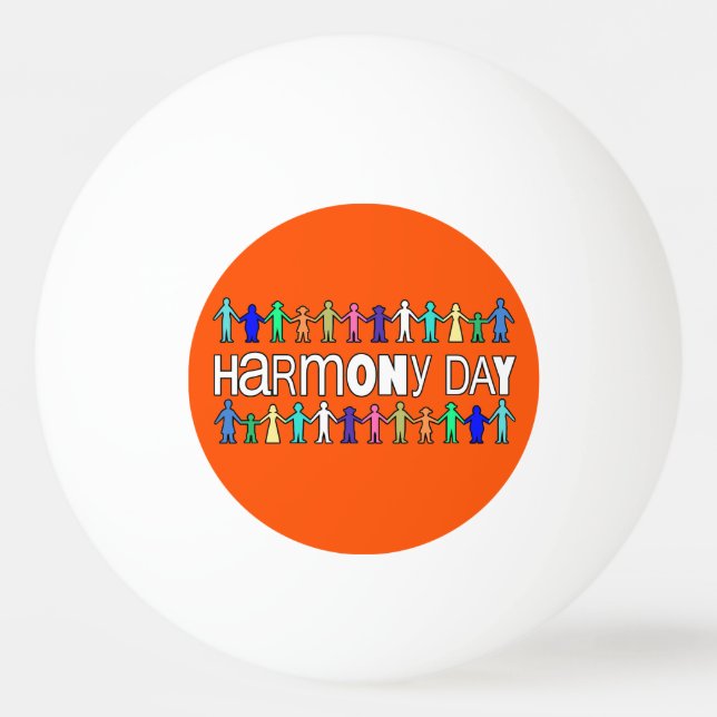 Harmony Day Australia  Ping Pong Ball (Front)