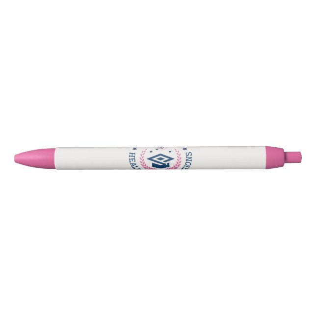 Harmony Heights Healthcare Solutions Company Logo Black Ink Pen (Front)