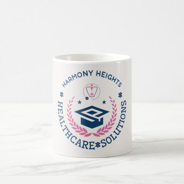 Harmony Heights Healthcare Solutions Company Logo Coffee Mug (Center)