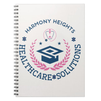 Harmony Heights Healthcare Solutions Company Logo Notebook