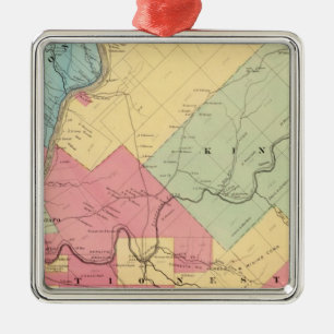 Harmony, Hickory, Kingsley, Tionesta townships Metal Ornament