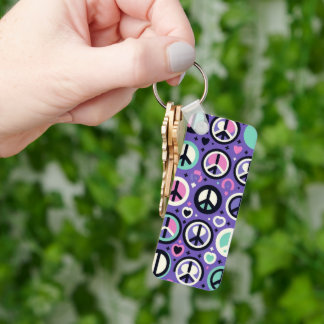 Harmony Hues A Peaceful Pattern Keychain