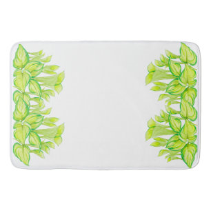 'Harmony in Green' on a Bath Mat