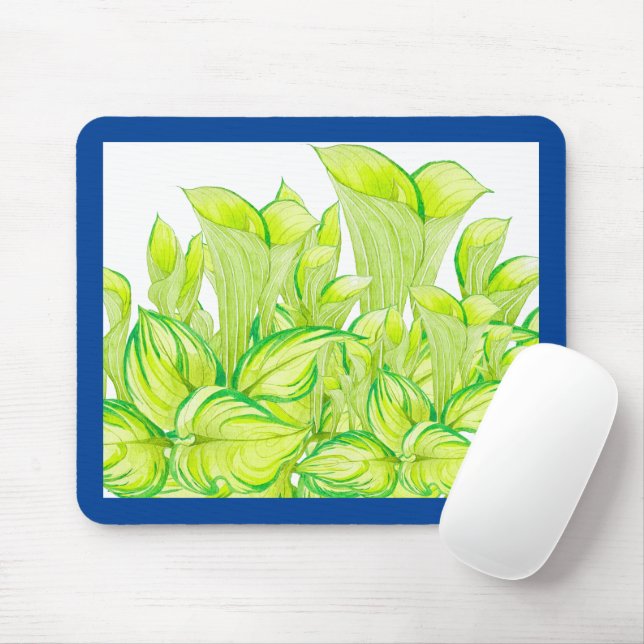 'Harmony in Green' on a Mouse Pad (With Mouse)
