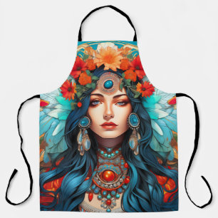 Harmony in Heritage - Art Nouveau Design Apron