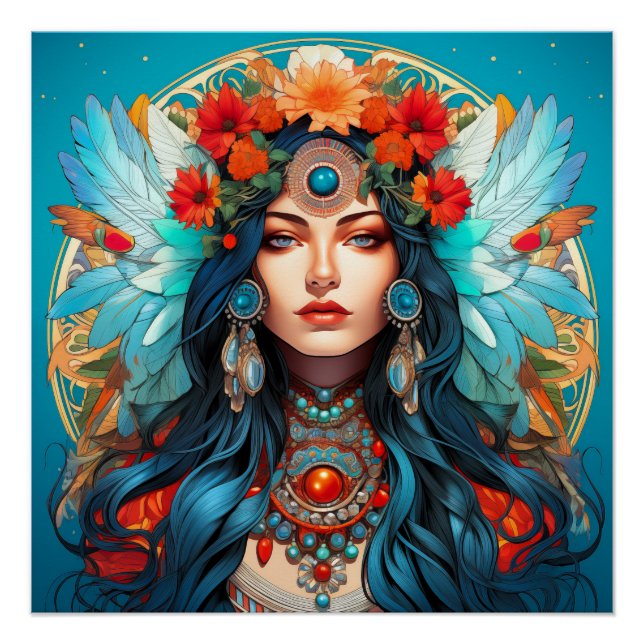 Harmony in Heritage - Art Nouveau Design Poster (Front)
