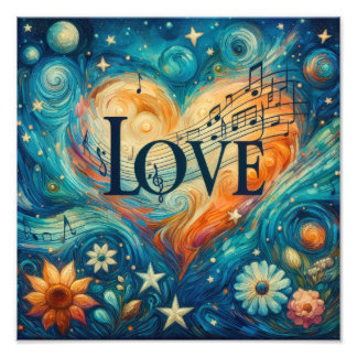 Harmony in Hues: A Symphonic Love Ode Photo Print