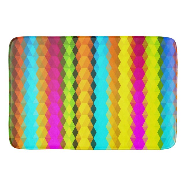 Harmony in Hues: Mix Colour Bath Mat (Front)