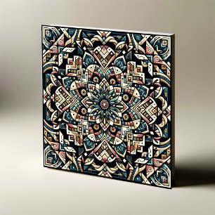 Harmony in Symmetry: A Geometric Masterpiece Tile