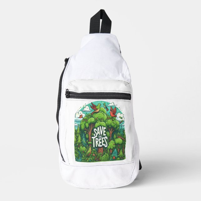 Harmony in the Trees Sling Bag (Front)