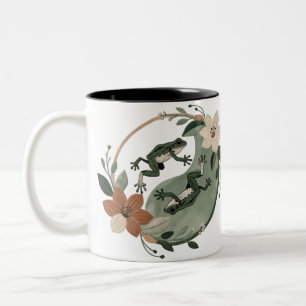 Harmony in the Wetlands – Peaceful Nature Two-Tone Coffee Mug