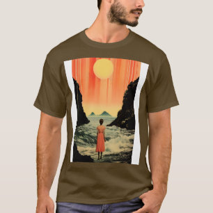 Harmony in Time Vintage Nature Aesthetic Art T-Shirt