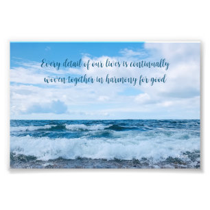 Harmony Inspirational Beach Photography  Photo Print