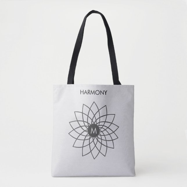 Harmony Mandala sur le Sac fourre-tout couleur arg (Devant)