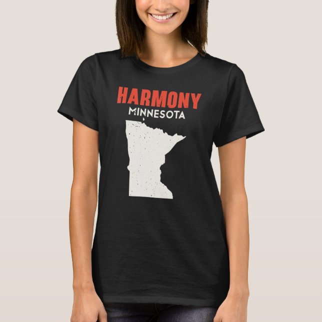 Harmony Minnesota USA State America Travel Minneso T-Shirt (Front)