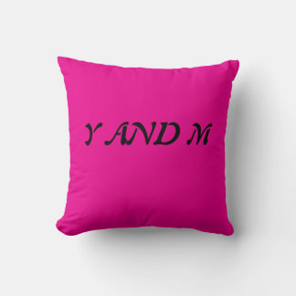 Harmony of letters throw pillow