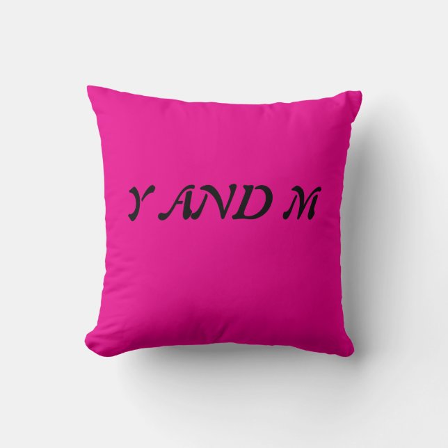 Harmony of letters throw pillow (Front)