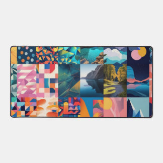 Harmony of Nature and Geometry Desk Mat