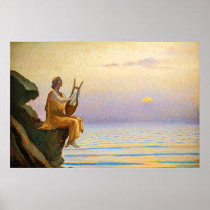 Harmony of Sea Evening by Alphonse Osbert Poster