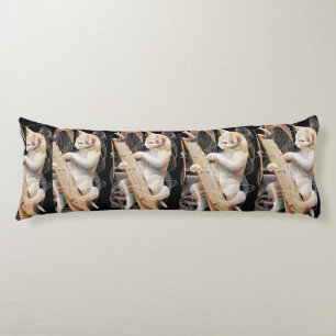 Harmony of Strings – Surreal Cat Body Pillow