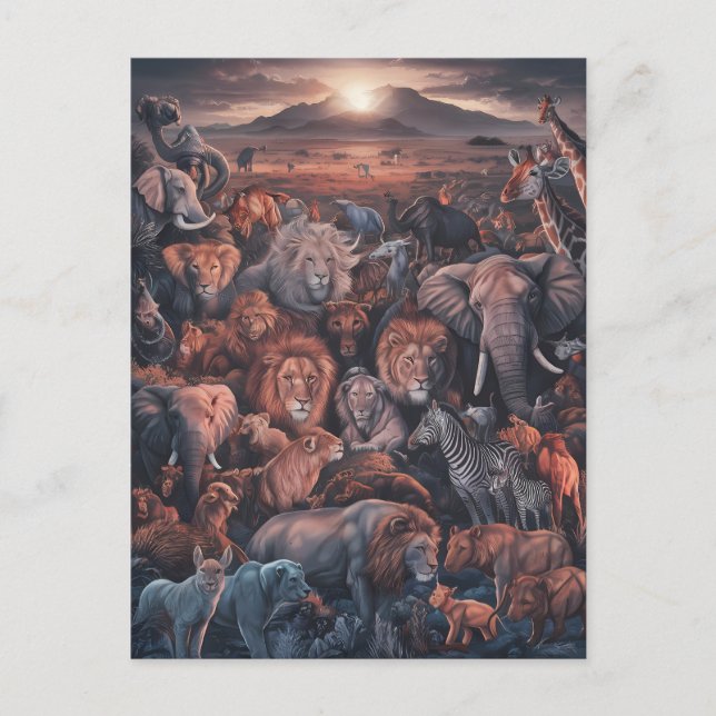 Harmony of the Animal Kingdom  Postcard (Front)