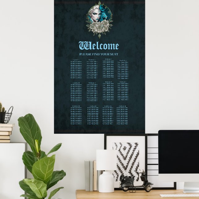 Harmony of the elements, the woman with lion.  poster (Home Office)