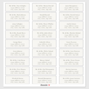 HARMONY   Olive Green Guest Address Labels