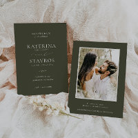 HARMONY Olive Green Wedding Photo