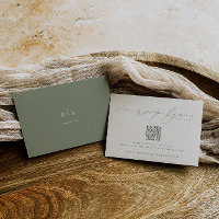HARMONY | Sage Green Minimalist Wedding QR Code